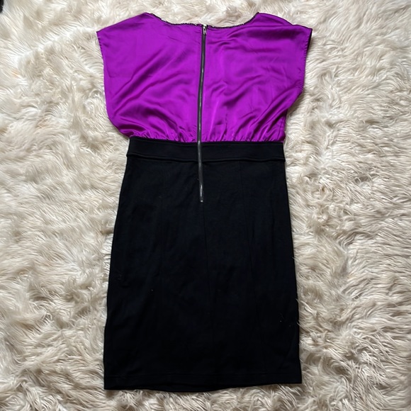 Forever 21 Purple and Black Dress Size Large - Picture 7 of 9